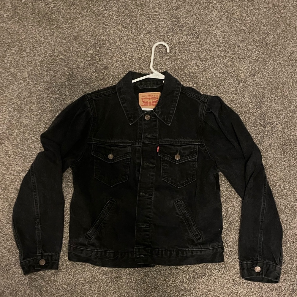 Levis black jean jacket